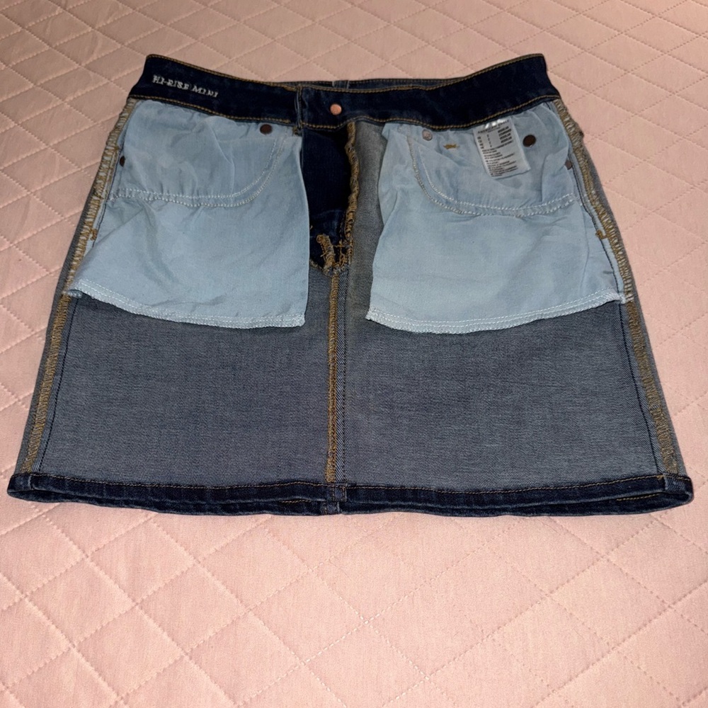 American Eagle Outfitters Denim Hi-Rise Mini Skirt - Picture 5 of 13
